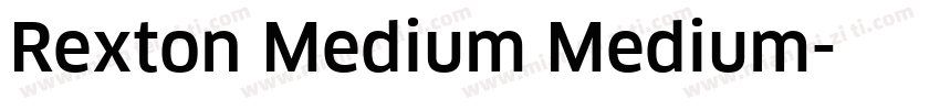 Rexton Medium Medium字体转换